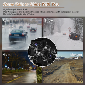 Máy Ghi Hình <span class=keywords><strong>DVR</strong></span> MP4 4 Kênh Màn Hình Chia Nhỏ 10.36 Inch Cho Xe Hơi Với Camera Dự Phòng AHD Phía Trước Phía Sau Cho Xe Tải/Xe Buýt/Xe Kéo/RV - Product Image 4