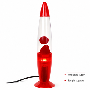 13 Inch Modern Red ABS <strong>Lava</strong> <strong>Lamp</strong> with E14 <strong>Bulb</strong> Base 110-240V Plug-In Night Light <strong>for</strong> Desk Bedroom Living Room - Product Image 6
