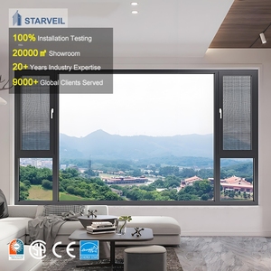 Fenêtre à battant triple vitrage en <span class=keywords><strong>bois</strong></span> recouvert d'aluminium, certifiée maison passive verticale européenne, étanche et insonorisée - Product Image 3