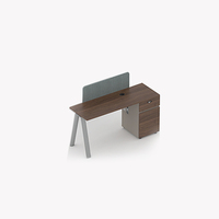 Poste de travail de bureau multi-personnes en mélamine moderne, modulaire, réglable, pliable, mural, pour l'école et la maison