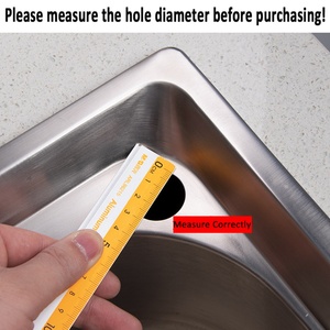 Kitchen Sink <b>Plugs</b> for 35mm Holes Brushed Stainless Steel Faucet Tap Hole Cover Kitchen Faucet Sink Hole Cover - Product Image 4
