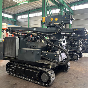 زاحف شمسي كهرضوئي هيدروليكي سائق كومة مطرقة اهتزازية سائق كومة شمسية - Product Image 3