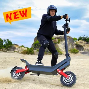 NOVO 48V 1000W motor duplo Off road All Terrain Scooter elétrico 11 polegadas pneu gordo 100KM mais longo tocou mobilidade e scooters para adulto