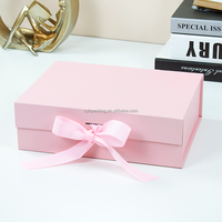 Boîte-cadeau pliable en carton avec logo personnalisé et épingle à revers magnétique avec boîtes d'emballage en mousse