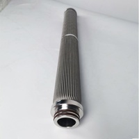 Élément filtrant métallique plissé réutilisable 222 Fin, cartouche en maille d'acier inoxydable 316L pour la filtration des polymères et des fluides industriels