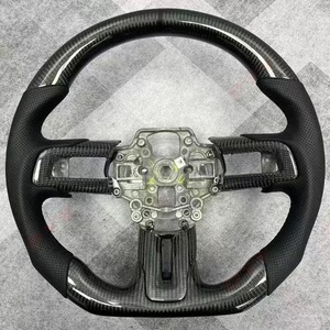 Volante de Fibra de Carbono Personalizado para Ford <span class=keywords><strong>Mustang</strong></span> EcoBoost <span class=keywords><strong>Shelby</strong></span> <span class=keywords><strong>GT500</strong></span> 350r 2015 2016 2017 2018 2019 <span class=keywords><strong>2020</strong></span> 2021 2022 2023 - Product Image 2