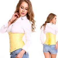 Corsé Moldeador de Cuerpo con Varillas, Estilo Vintage, Jacquard con Encaje, para Mujer, Faja Reductora de Cintura