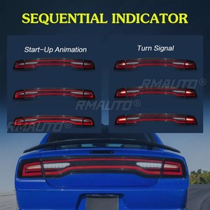Pour Dodge Charger 2011-2014, feux de jour à LED, feux antibrouillard étanches, ensemble de feux arrière de voiture 57010415AF 57010414AF - Product Image 3
