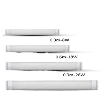 Hoge Helderheid Ijzer 8W 18W 26W 36W Lineaire Led Lat Licht LTL-BATTEN Vlakke Zuiveringsarmaturen Met Ip44 Rating