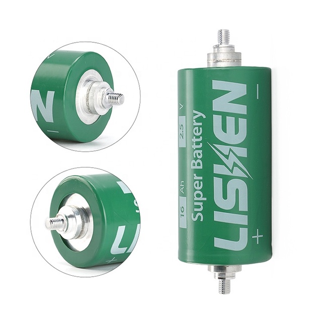 Docan Tech in Stock Cylindrical 2.5v 16ah Lishen Rechargeable Battery Lithium Ion Batteries for Sale