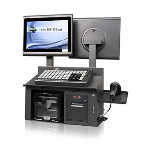 Sistem pos layar sentuh, printer termal terintegrasi dengan sistem obral, perangkat lunak dan perangkat keras pos