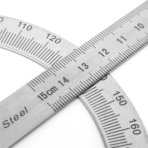 <span class=keywords><strong>Rapporteur</strong></span> de 15cm en acier inoxydable, tête ronde, accessoire industriel rotatif, haute précision, 0 à 180 degrés - Product Image 5