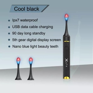 แปรงสีฟันอัลตราโซนิกแบบชาร์จไฟได้ ขนแปรงนุ่ม หน้าจอ LCD ชาร์จไร้สาย สำหรับใช้ในครัวเรือน - Product Image 3