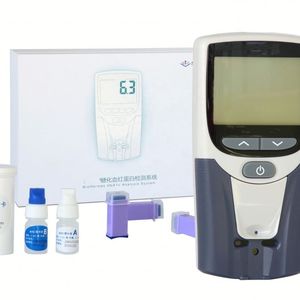 HbA1c <strong>Test</strong> Kits <strong>Hemoglobin</strong> Hba1c Analyzers Portable Glycated <strong>Hemoglobin</strong> Detector <strong>Strips</strong> Fingerprick Blood Sugar <strong>Test</strong> Machines - Product Image 3