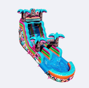 Tobogán Acuático Inflable de PVC Comercial <span class=keywords><strong>Personalizado</strong></span> de Fábrica con Piscina, Apto para Fiestas y Alquiler al Aire Libre para Niños y Adultos - Product Image 3