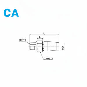 Adaptadores y conectores de acoplamiento de manguera NITTA 1000 1400 - Product Image 1