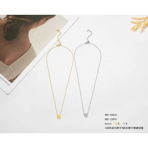 Collana in Acciaio Inossidabile con Ciondolo Lettera R Monofacciale da 1CM, Charm per Collare, Gioielli alla Moda - Product Image 3