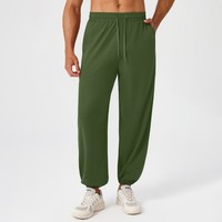 Pantalon de jogging cargo léger pour homme avec taille élastique extensible pour l'entraînement sportif