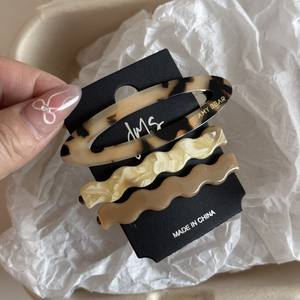 ชุดกิ๊บติดผม<span class=keywords><strong>3</strong></span>ชิ้นกิ๊บติดผมอะซิเตทกิ๊บติดผมรูปคลื่นบีบีทรงรีสำหรับผมสวยหวาน - Product Image 4