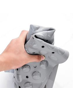 לא להחליק דפוס מוצק לסביבה Pvc-ידידותי לסביבה כרית מחצלת אמבט מחצלת עם כוסות יניקה חזק - Product Image 5