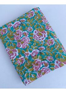 Tissu indien artisanal imprimé au bloc, 100% coton tissé multicolore, matériau de vêtement de qualité supérieure, vente en gros - Product Image 5