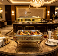 NANSHENG Hängende Chafing Dishes 9L/6L Buffet-Speisenwärmer aus Edelstahl für Hotels, Restaurants, Bankette und Catering