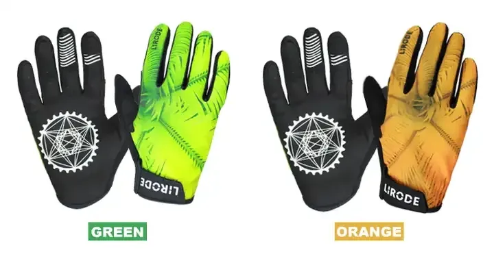 Free Batch Customization Logo Cycling Full Finger Bike Gloves For Mountain Cross Country Riding