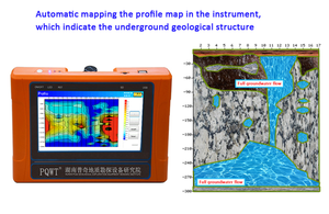 เครื่องตรวจจับน้ำบาดาลใต้ดิน TC500 3D หลายช่องสัญญาณ สำหรับการขุดเจาะบ่อน้ำบาดาล พร้อมหน้าจอสัมผัส 7 นิ้ว - Product Image 5