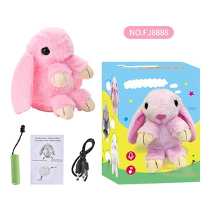 Hot Bán Điện Ghi Âm Ánh Sáng Thỏ Đồ Chơi Sang Trọng Lưỡi Âm Nhạc Kể Chuyện Rag Búp Bê Phim Hoạt Hình Giáo Dục Mềm Đồ Chơi Đồ Chơi Đồ Chơi - Product Image 6