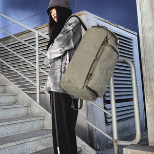 Custom Men Mochila Travel Rucksack Custom Casual Back Pack Sport Outdoor Bag Bags Laptop Vintage Canvas <b>Backpack</b> - Product Image 4