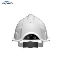 AI Smart GPS y Wi-Fi-Casco duro integrado Material ABS Casco de seguridad con luces LED Cámara Videollamada Alarma SOS Detección de gas