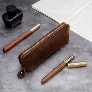<span class=keywords><strong>Estuche</strong></span> de lápices de cuero auténtico personalizado <span class=keywords><strong>Estuche</strong></span> de <span class=keywords><strong>bolígrafos</strong></span> personalizado <span class=keywords><strong>Estuche</strong></span> estético Bolso de <span class=keywords><strong>bolígrafos</strong></span> de cuero genuino - Product Image 2