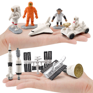 Anahtarlık oyuncak modeli mini spaceman modeli heykelcik yaratıcı ev astronot Chimp uydu roket teleskop kapsül ay rover - Product Image 4
