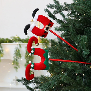 Ornements de Noël pour arbres et décoration de <span class=keywords><strong>maison</strong></span>, fabriqués en Chine, y compris des jambes de Père Noël et des jambes de clown, cadeaux d'ornements de Noël - Product Image 3