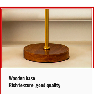 Living Room Decor Table <strong>Lamp</strong> Green Velvet Shade with Golden <strong>Stem</strong> &amp; Wooden Base Vintage Desk <strong>Lamp</strong> for Bedroom Study - Product Image 5