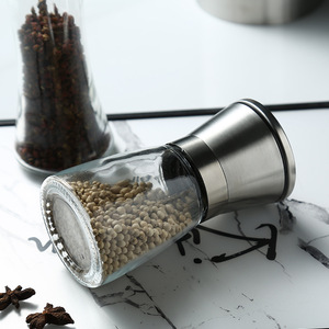 Moulin à sel et à poivre en <span class=keywords><strong>cristal</strong></span>, moulin en verre, shaker à sel et à poivre en céramique personnalisé - Product Image 3