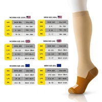Chaussettes de compression kaki cuivrées 20-30 mmHg pour femmes et hommes, soutien gradué pour les varices, les gonflements, les voyages, les infirmières et le quotidien