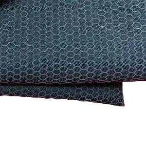 涤纶Gaberdine硅胶涂层六角形防滑面料袜子防滑防滑垫布