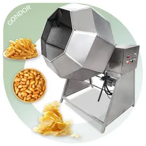 Small Snack Potato Chips Cashew Chicken Popcorn Powder Spray Flavouring Seasoning Mixing Machine