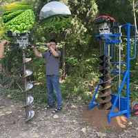 Bonne qualité contrôle manuel Portable longue spirale Pile Driver ciment tige perceuse vente d'usine terre tarière perceuse