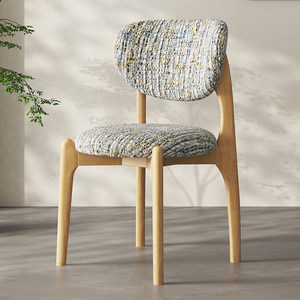 Fauteuil d'appoint vintage français en <span class=keywords><strong>bois</strong></span> massif de style antique, avec dossier en tissu et assise rembourrée - Product Image 4