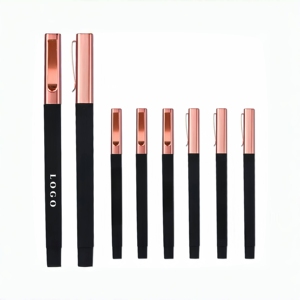 Penna a Sfera in Plastica Nera Opaca 10g con Logo Personalizzato OEM, Penna Sportiva Innovativa con Larghezza di Scrittura 0,5mm Non Cancellabile per Promozioni - Product Image 1