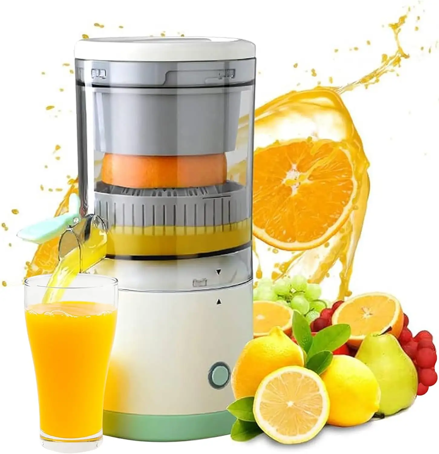 2024 Latest Models Oem Household Usb Charging Interface Low Noise Orange Juicer Squeezer Fresh Fruit Citrus Juicer