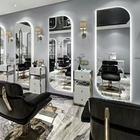 Miroir mural moderne pour salon de coiffure, fournitures essentielles pour salon de barbier professionnel
