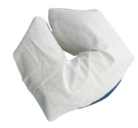 60G 100% Grande Taille Coton Jetable Salon Non-tissé Chevet Repose Visage Taie D'oreiller Avec Trou pour Chaise De Massage Sauna Spa