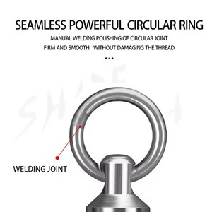 Sales1 Nhanh Chóng Xoay Bóng Mang Câu Cá Xoay Thép Không Gỉ Max 200Kg Nhiệm Vụ Nặng Nề Sâu Biển Câu Cá Nối Xoay - Product Image 4