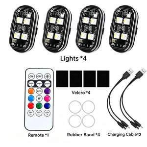 TCYATO Nouvelle lumière clignotante LED sans fil télécommandée pour voitures, motos, drones et scooters, lumière d'avertissement anti-collision - Product Image 4
