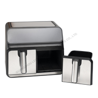 Friteuse à air 8lsmart Appareils de cuisine électrique en ligne Offre Spéciale numérique Freidora De Aire Friteuses à écran tactile OEM Gua carré