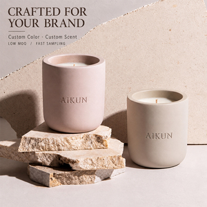 AIKUN Modern Handmade Non-Toxic Ceramic Cup Soy Wax Aromatherapy <b>Candle</b> for Home Decoration Thanksgiving & Christmas Gift - Product Image 1