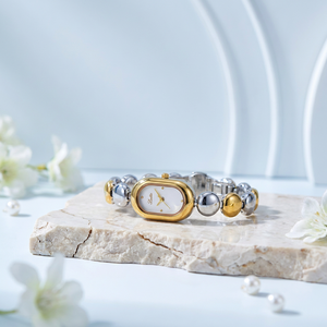 <span class=keywords><strong>Montre</strong></span> à chaîne ovale à perles Scottie D9731B, style français, pour <span class=keywords><strong>femme</strong></span>, <span class=keywords><strong>bracelet</strong></span> en <span class=keywords><strong>acier</strong></span> inoxydable, un cadeau spécialement pour ma petite amie - Product Image 1